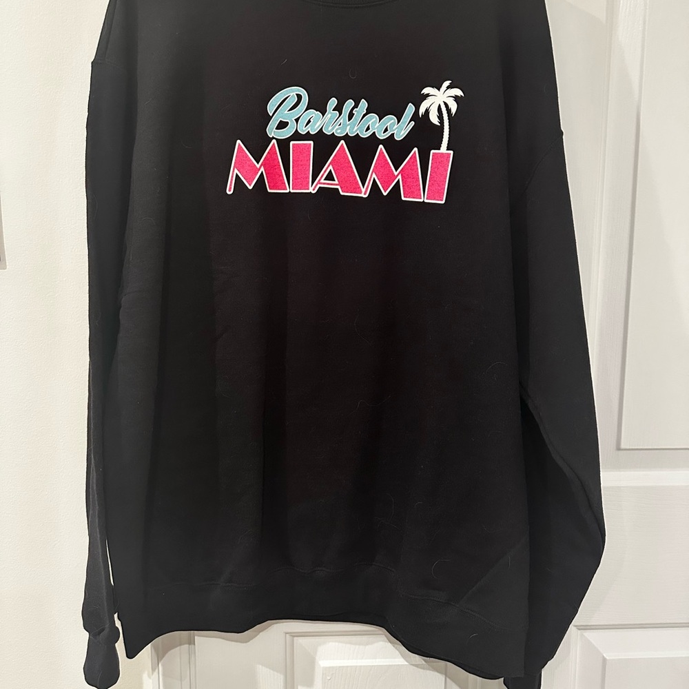 Black Barstool Miami Sweatshirt